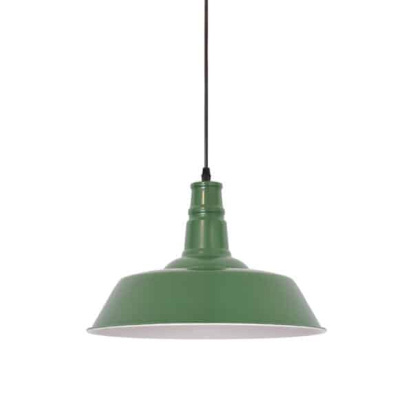 Lámpara colgante vintage verde