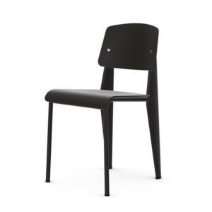 Silla Standard Jean Prouvé Negra Madera negra