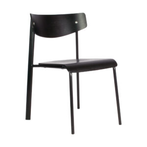 SILLA MADERA PETRA METAL Y MADERA ESTILO INDUSTRIAL MODERNO