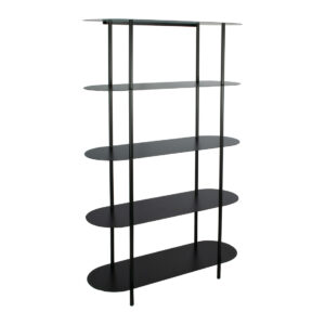 Estantería de Metal Idris negra cinco niveles
