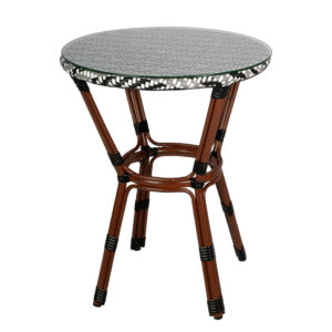 Mesa Parisina Marsella blanca/negra/gris