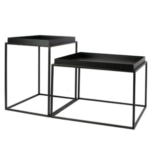 Set Mesa de centro Lancaster negra