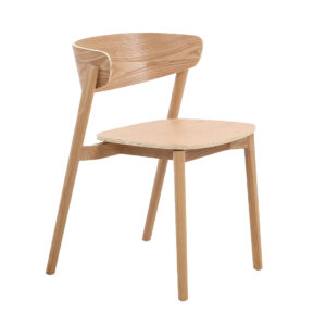 Silla Oliver de madera natural