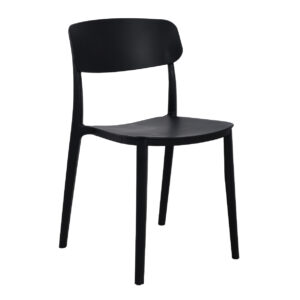 PREVENTA Silla Río negra polipropileno