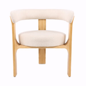 Sitial Senoa natural asiento acolchado Beige