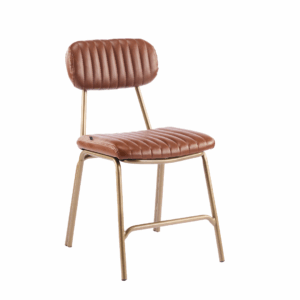 Silla Brooklyn vintage bronce & caramel