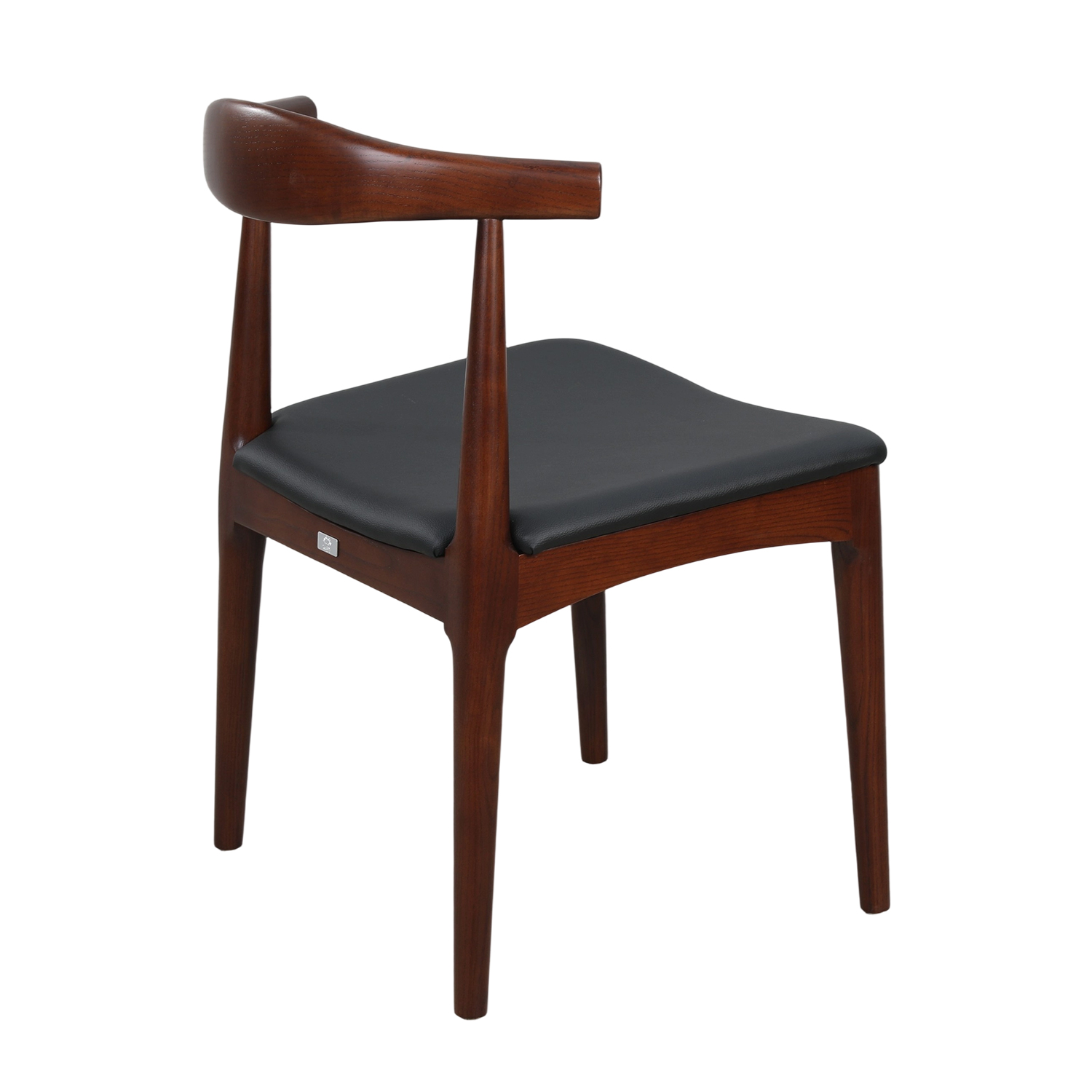Silla Elbow Wegner asiento acolchado negro - Imagen 3