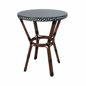 Mesa Parisina Marsella blanca/negra