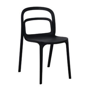 Silla Venecia negro polipropileno