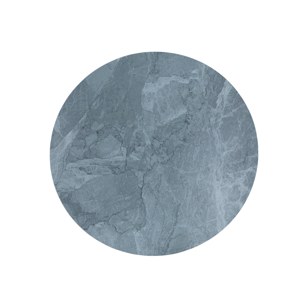 Cubierta de piedra redonda mesa restaurante 60 cm diámetro