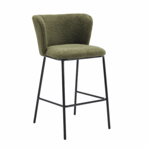 PREVENTA Taburete Amari verde & negro 66 cm