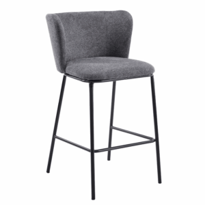 Taburete Amari Gris & negro 66 cm