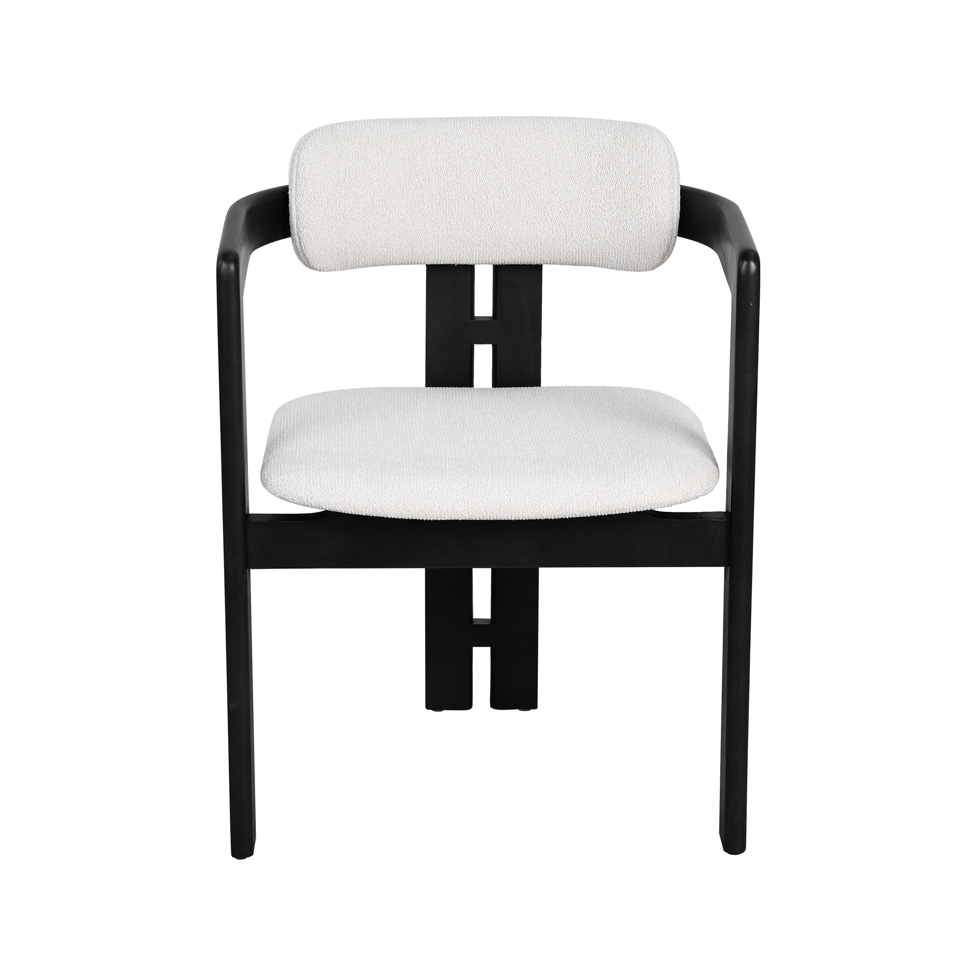 Sitial Norma asiento acolchado beige & negro - Imagen 2