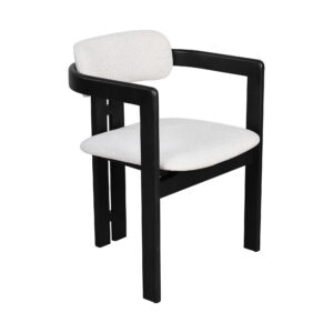 Sitial Norma asiento acolchado beige & negro