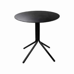 Mesa Elliot negra 60 cm diámetro