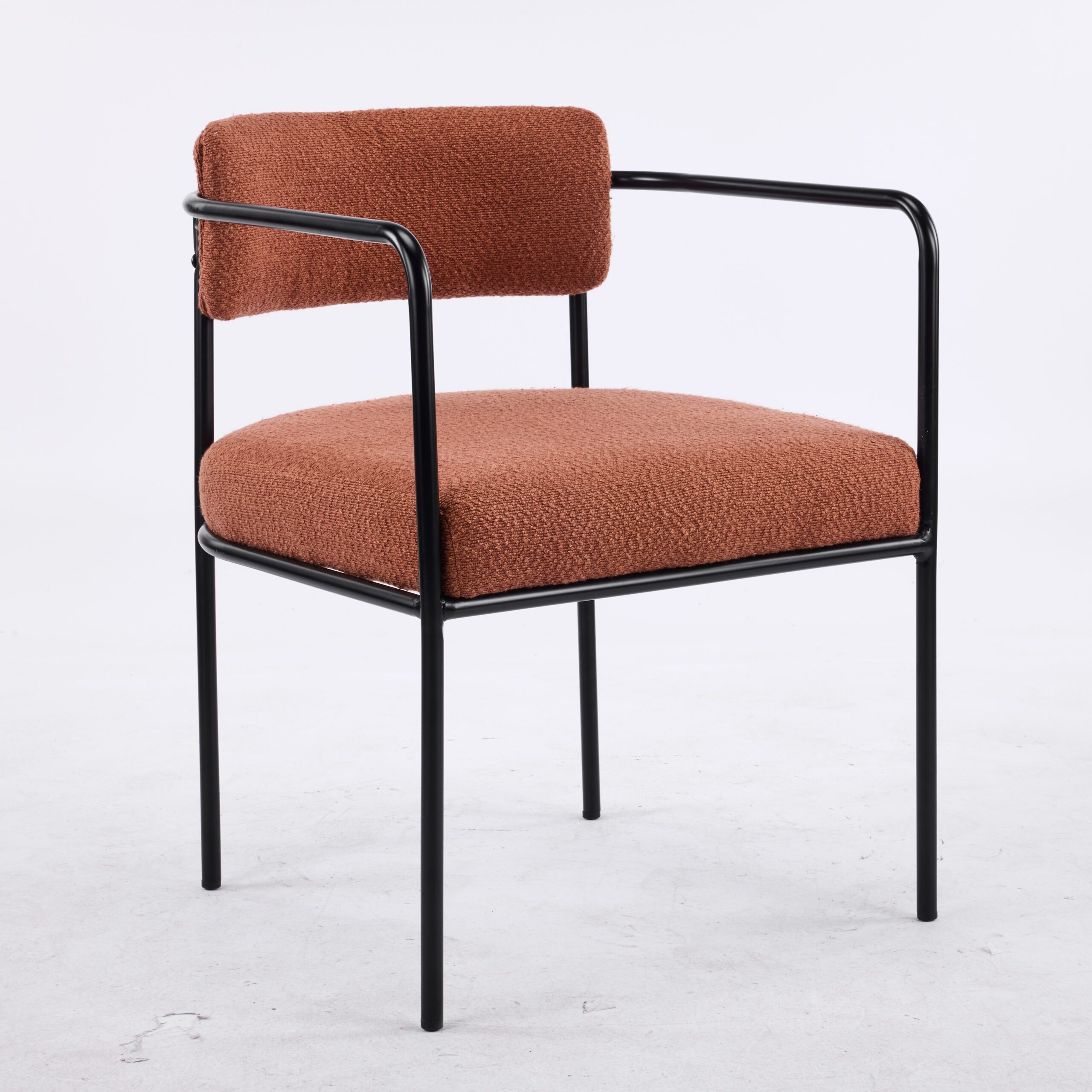 PREVENTA Sitial Bodo asiento acolchado ocre & negro - Imagen 2