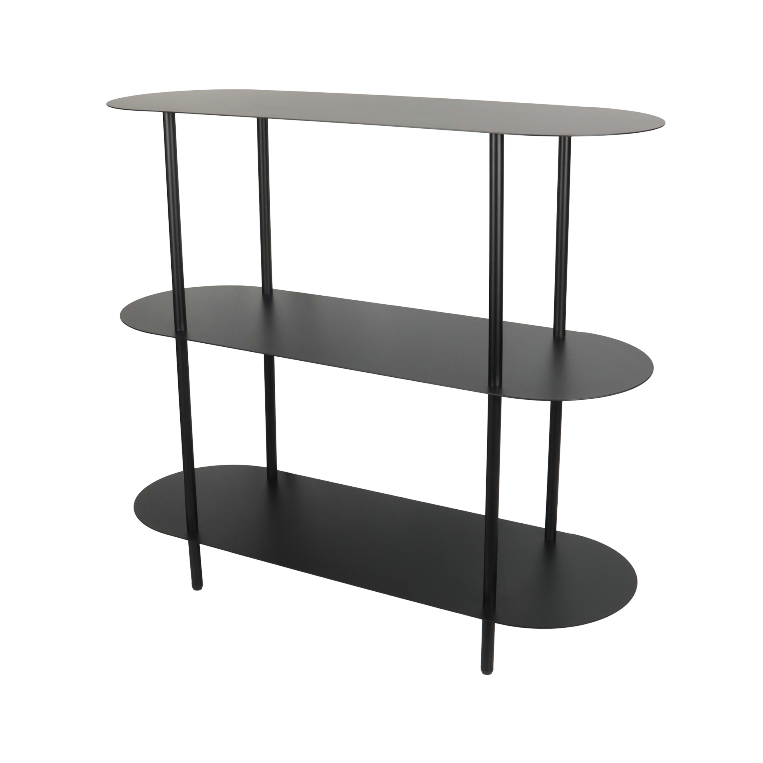 Estantería Bronx tres niveles negro