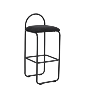 PREVENTA Taburete Nova negro 77 cm asiento acolchado