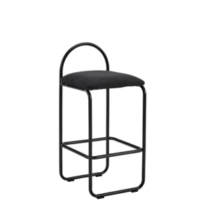 PREVENTA Taburete Nova negro 66 cm asiento acolchado