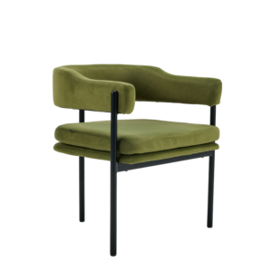 PREVENTA Sitial isabel asiento acolchado verde & negro