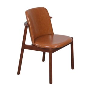 PREVENTA Silla Parker asiento cuero pu Café