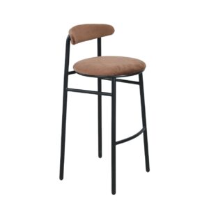 PREVENTA Taburete Zuri cafe & negro 77 cm