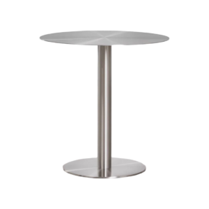 PREVENTA Mesa matiz 70 cm diámetro acero inoxidable