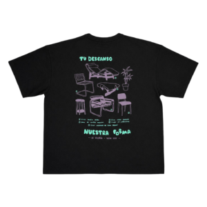 Polera La Silleria "Nuestra forma" color negro