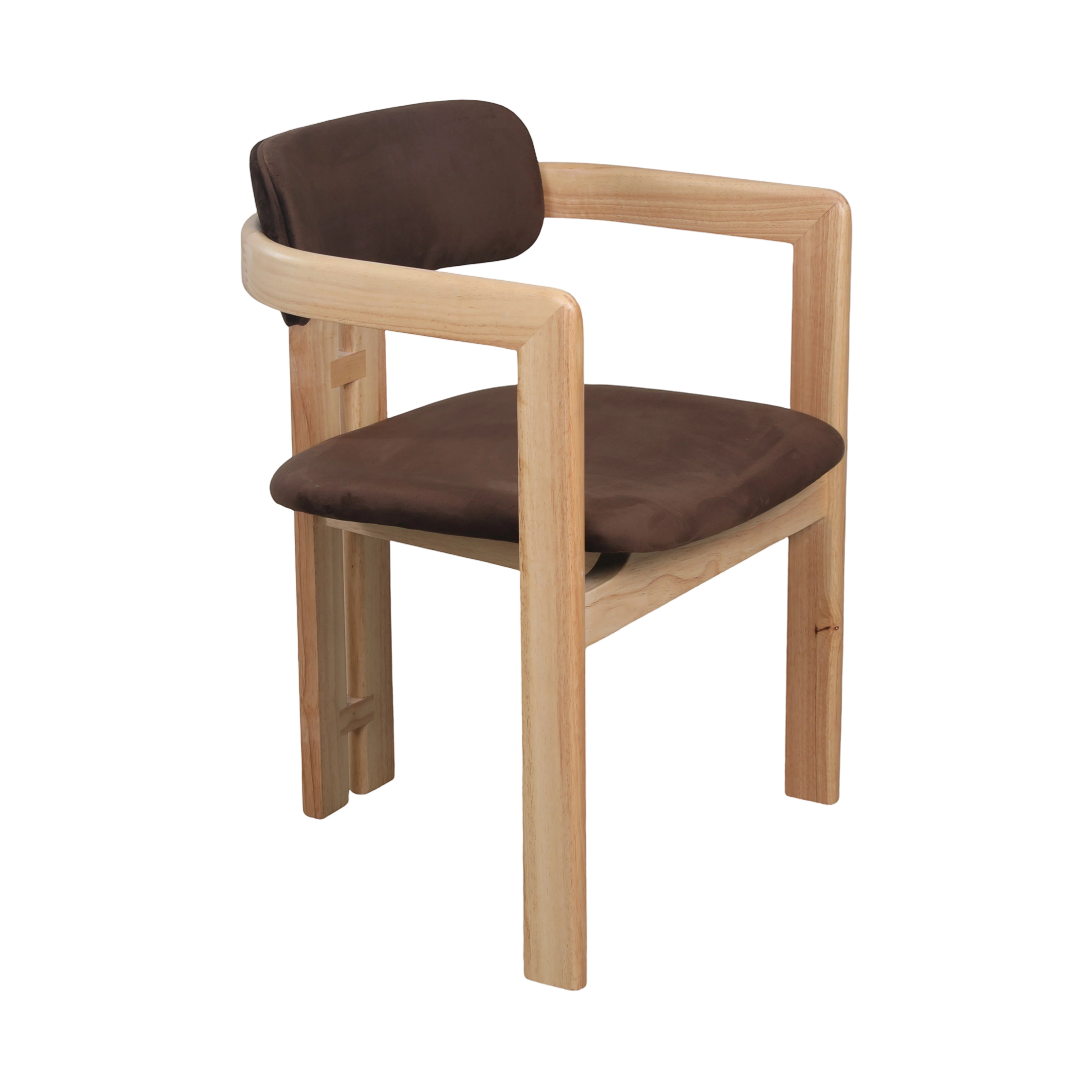 PREVENTA Sitial Norma asiento acolchado chocolate oscuro