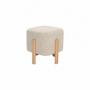 Pouf Block 46 cm color Beige & Natural