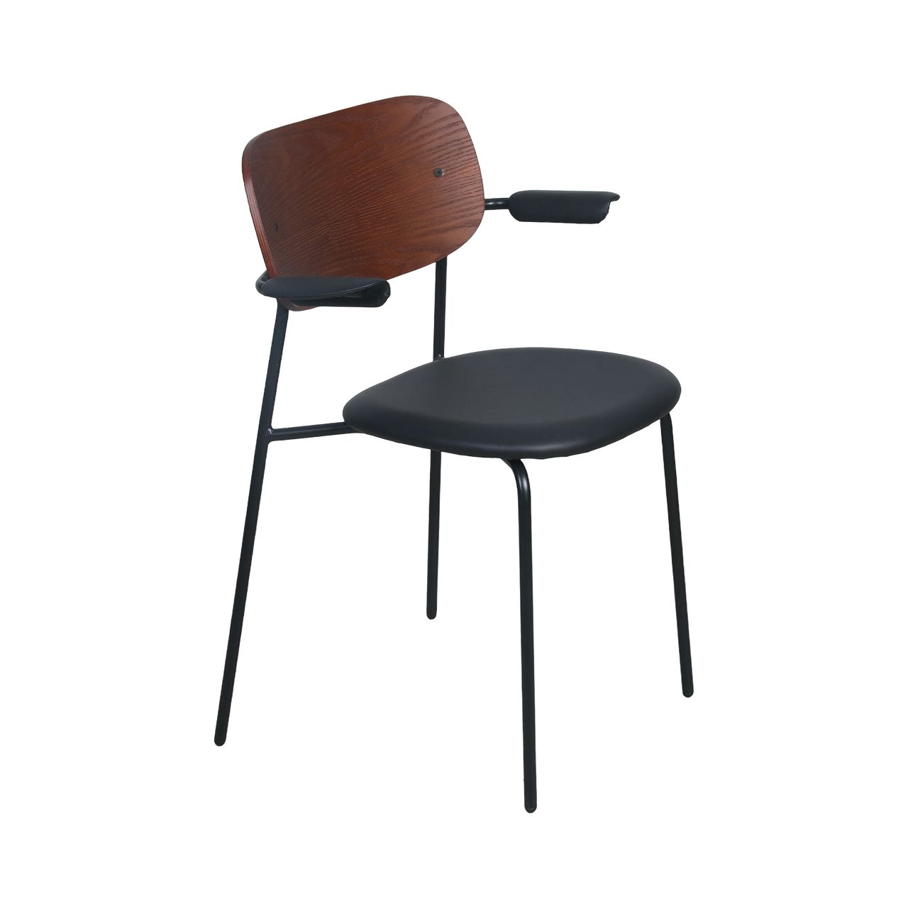 PREVENTA Silla London negra con apoyabrazos