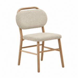 PREVENTA Silla Helda de madera natural & Beige